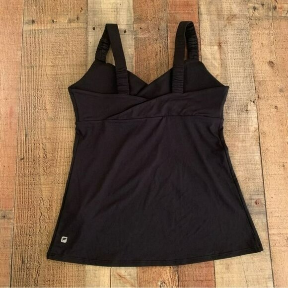 Fabletics Womens Size S Black Straps Pullover Padded Built In Bra Athletic Top - Picture 5 of 7